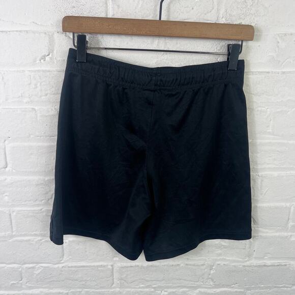 Nike Women's Dri Fit Elastic Waist Athletic Short Solid Black Size Large - Picture 2 of 5